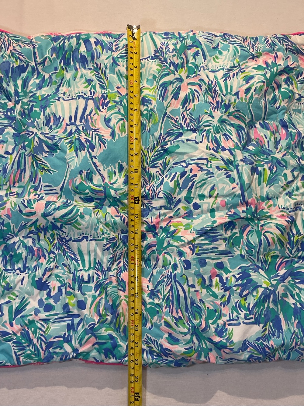 Lilly Pulitzer Tropical Pillow Shame 100% Cotton  22x22 in 66x66 cm - Picture 5 of 6